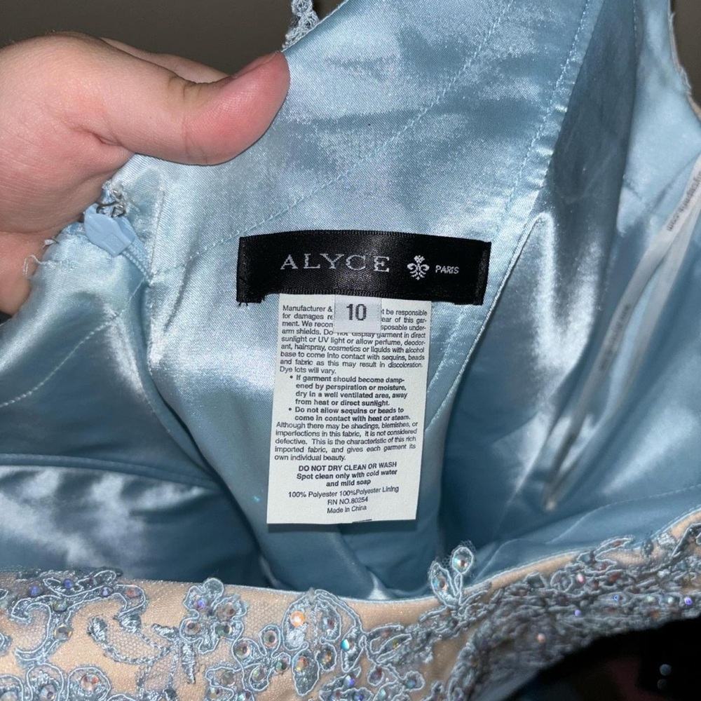 Alyce Paris Baby Blue Prom Dress - image 2